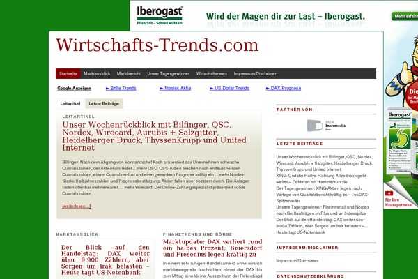 wirtschafts-trends.com site used Branfordmagazine Pro