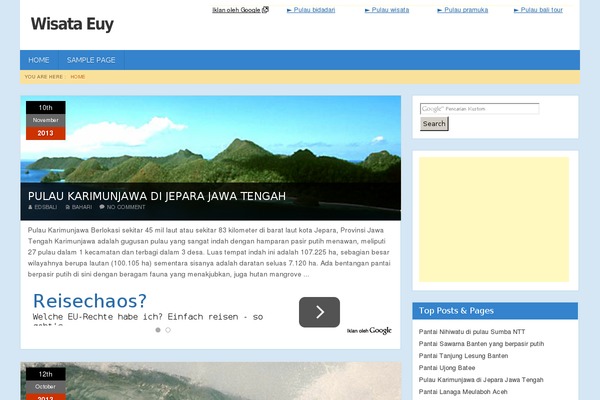 wisata.eu site used Labwork