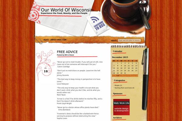 wisc.com site used Morning Coffee