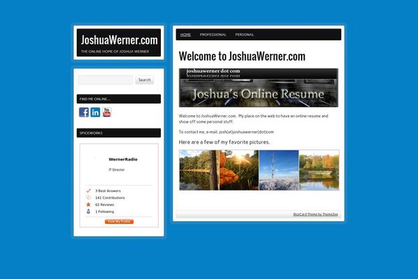 zeeBizzCard theme site design template sample