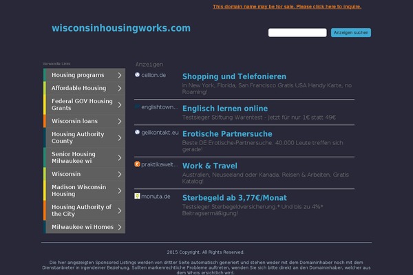 wisconsinhousingworks.com site used Eah
