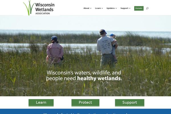 wisconsinwetlands.org site used Wisconsinwetlands