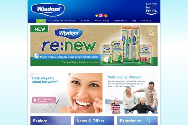 Wisdom theme site design template sample