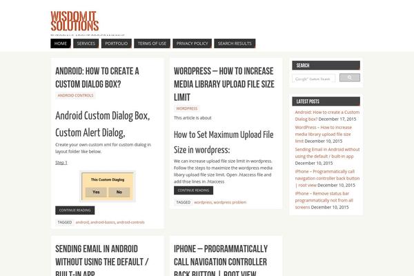 Parabola theme site design template sample