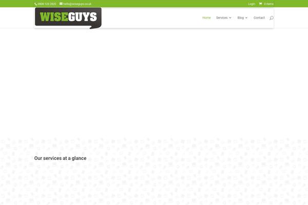 Divi Child theme site design template sample