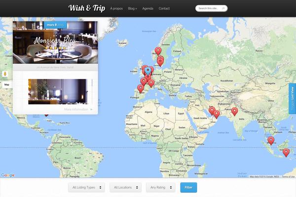 Explorable theme site design template sample
