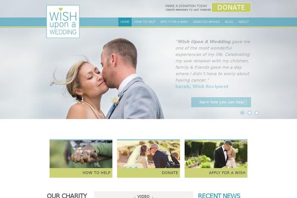 wishuponawedding.org site used Customwish