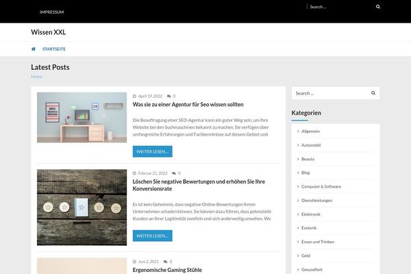 VMagazine Lite theme site design template sample