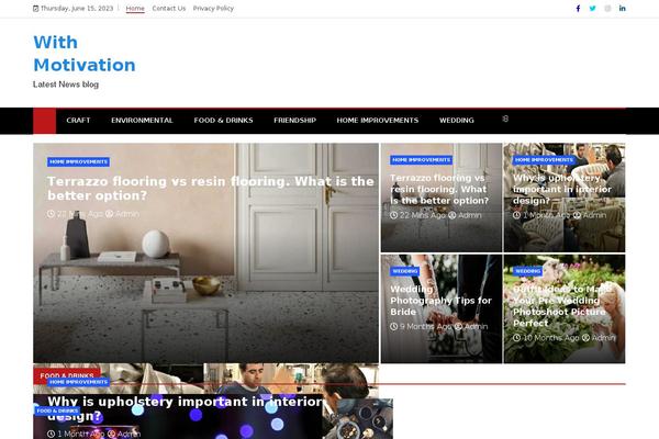 Ample Magazine theme site design template sample