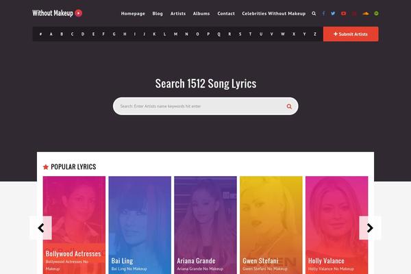 Muusico theme site design template sample