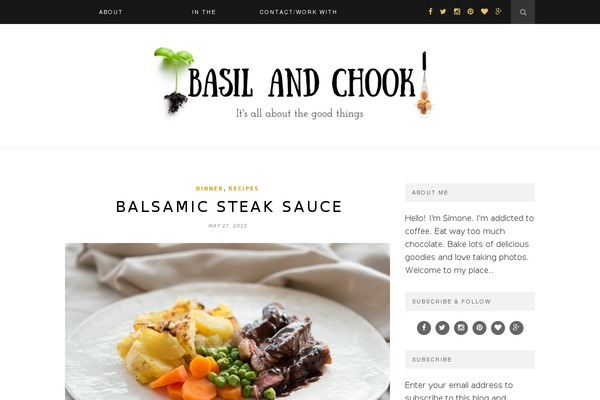 Foodie Pro theme site design template sample