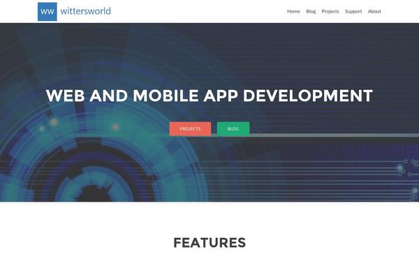 Zerif Lite theme site design template sample