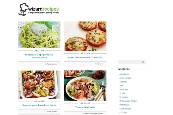 CookingPress theme site design template sample