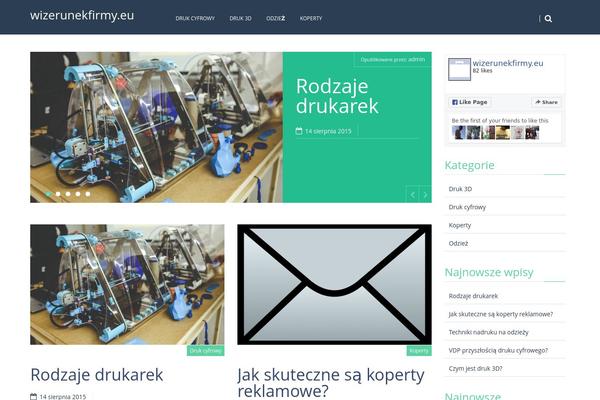 HarmonUX Core theme site design template sample