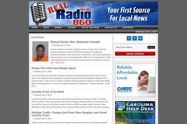Site using Genesis Footer Widgets plugin