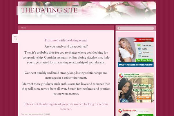 Bouquet theme site design template sample
