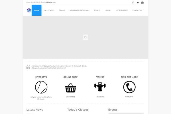 Fitness theme site design template sample