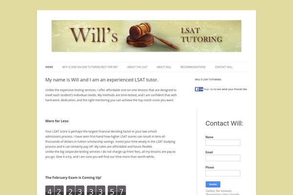 wltutoring.com site used Twenty Twelve