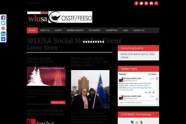 The Newswire theme site design template sample