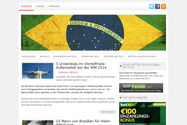Instinct theme site design template sample