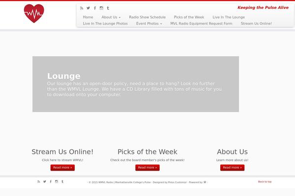 Customizr theme site design template sample