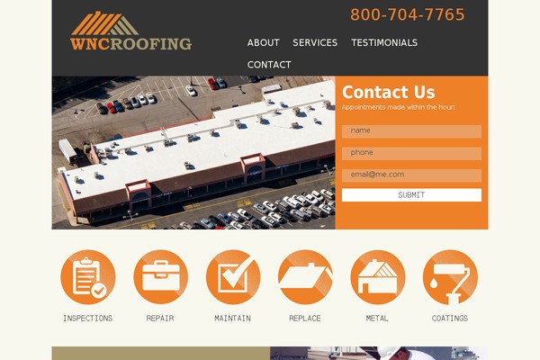 Roof theme site design template sample