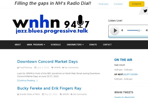 wnhnfm.org site used Chromenews-pro
