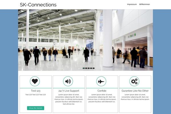 Hathor theme site design template sample