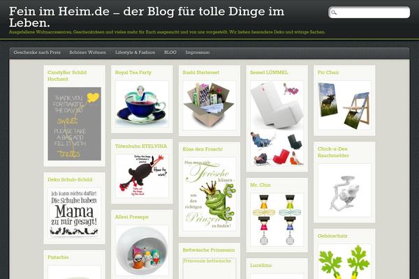 PinBlack theme site design template sample