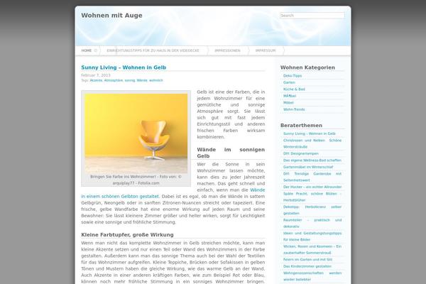Azul theme site design template sample