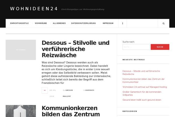 JustWrite theme site design template sample