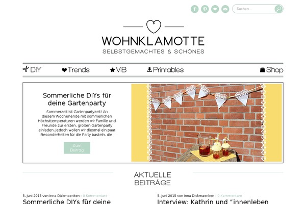 wohnklamotte.de site used Wohnklamotte
