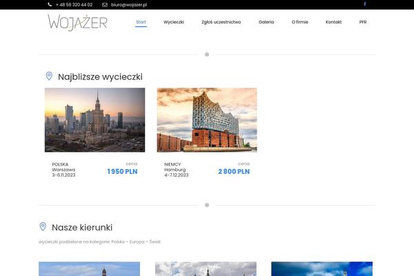 TravelTour theme site design template sample