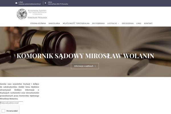 wolanin-komornik.pl site used Lawyer-zone