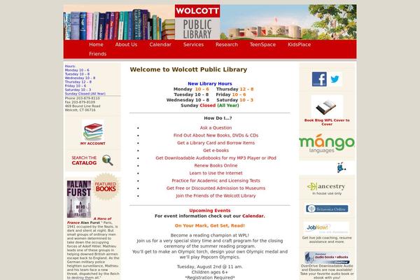 wolcottlibrary.org site used CutLine 1.4