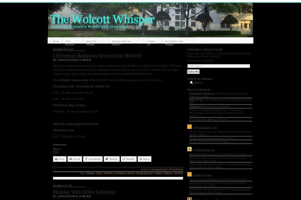 Under the Influence theme site design template sample