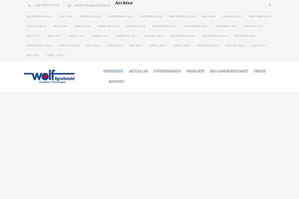 Wolf theme site design template sample