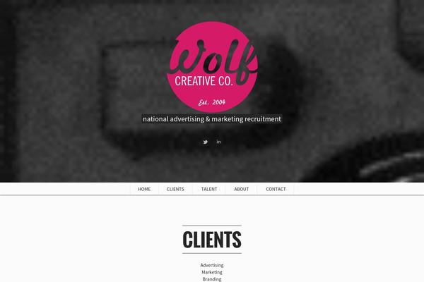 wolfcreativeco.com site used Scrn
