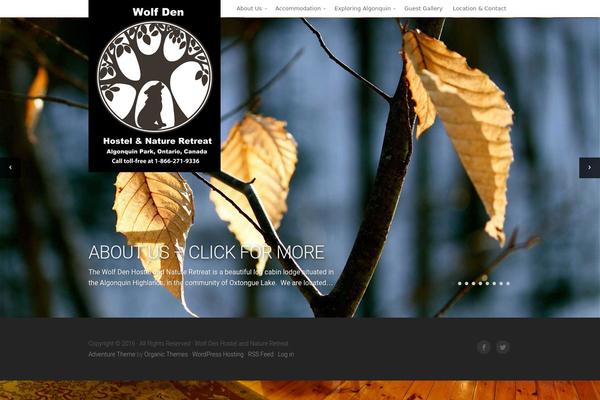 Adventure theme site design template sample