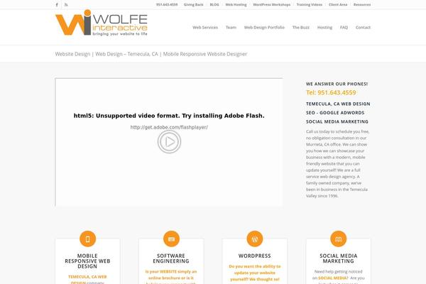 Enfold theme site design template sample