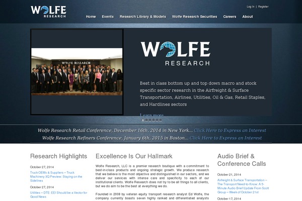 wolferesearch.com site used Wolfe-research