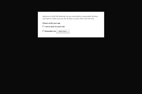 Site using Age Verify plugin