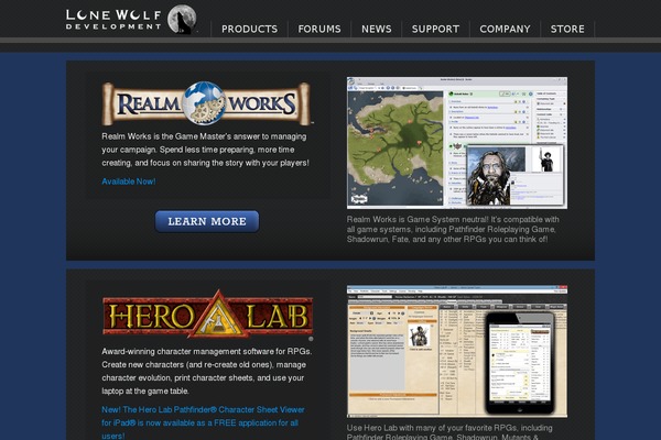 wolflair.com site used Equanto