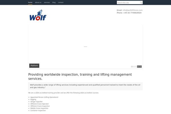 wolfoffshore.com site used Indus