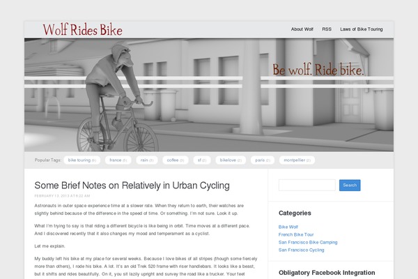 wolfridesbike.com site used Meeta