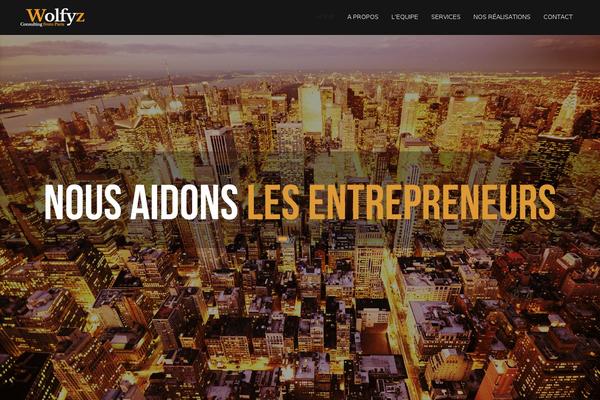 Jarvis theme site design template sample