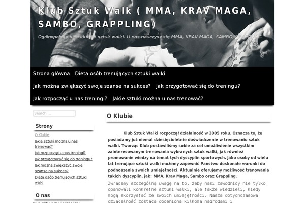 Fighter theme site design template sample