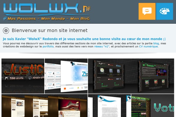 Site using Crumina-page-slider plugin