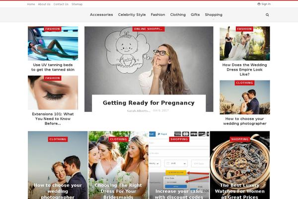 Nexus theme site design template sample