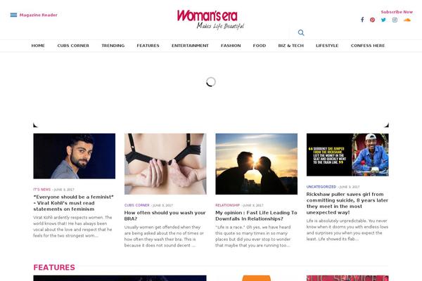 The Voux theme site design template sample